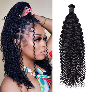 1B# Jerry Curly Human Hair Bulk