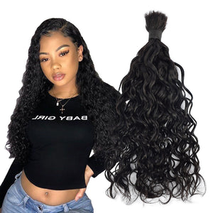 1B# Water wave Human Hair Bulk