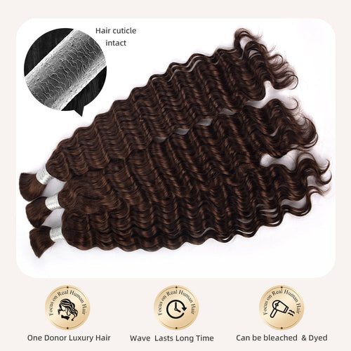 2# Deep Wave Human Hair Bulk