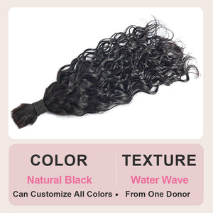 1B# Water wave Human Hair Bulk