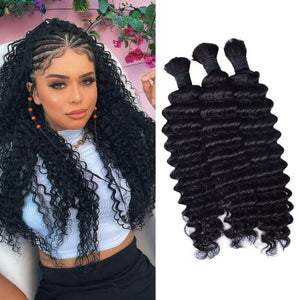 1B# Deep Wave Human Hair Bulk