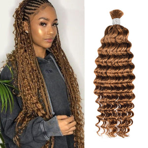 27# Deep Wave Human Hair Bulk