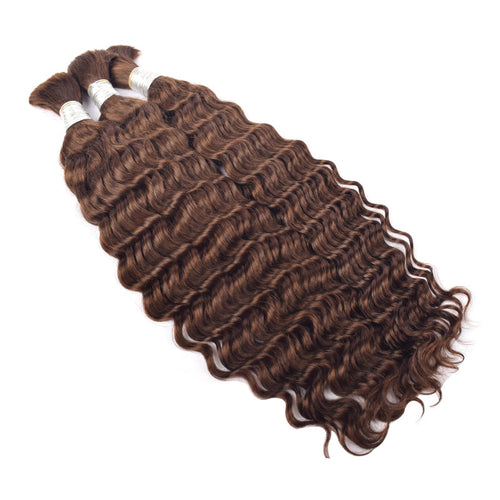 4# Deep Wave Human Hair Bulk