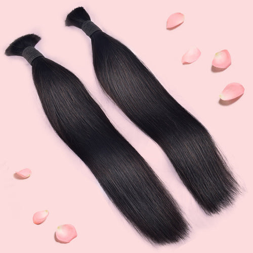 1B# Straight Human Hair Bulk