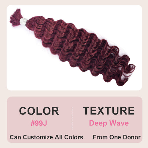 99J# Deep Wave Human Hair Bulk