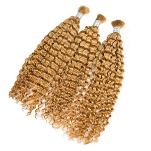 27# Deep Curly Human Hair Bulk
