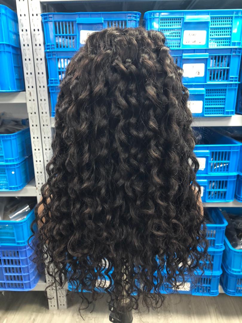12A Straight Human Hair 5x5 Lace Closure Wig