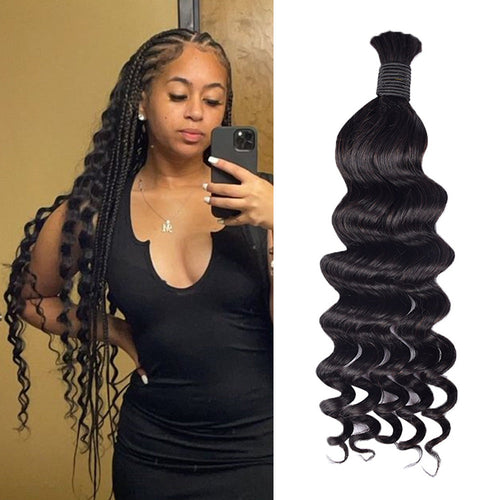 1B# Loose Deep Wave Human Hair Bulk