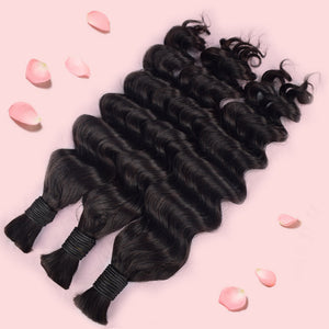 1B# Loose Deep Wave Human Hair Bulk