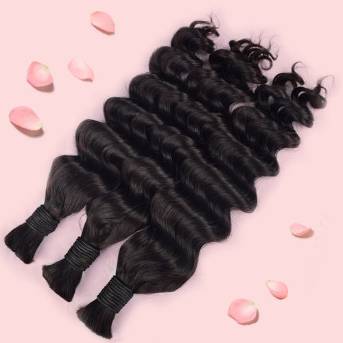 1B# Loose Deep Wave Human Hair Bulk