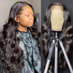 11A Body Wave Human Hair 5x5 6x6 HD Lace Closure Wig - AliNybeauty