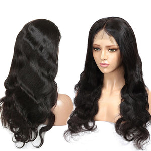 11A Body Wave Human Hair 6x6 Lace Closure Wig - AliNybeauty