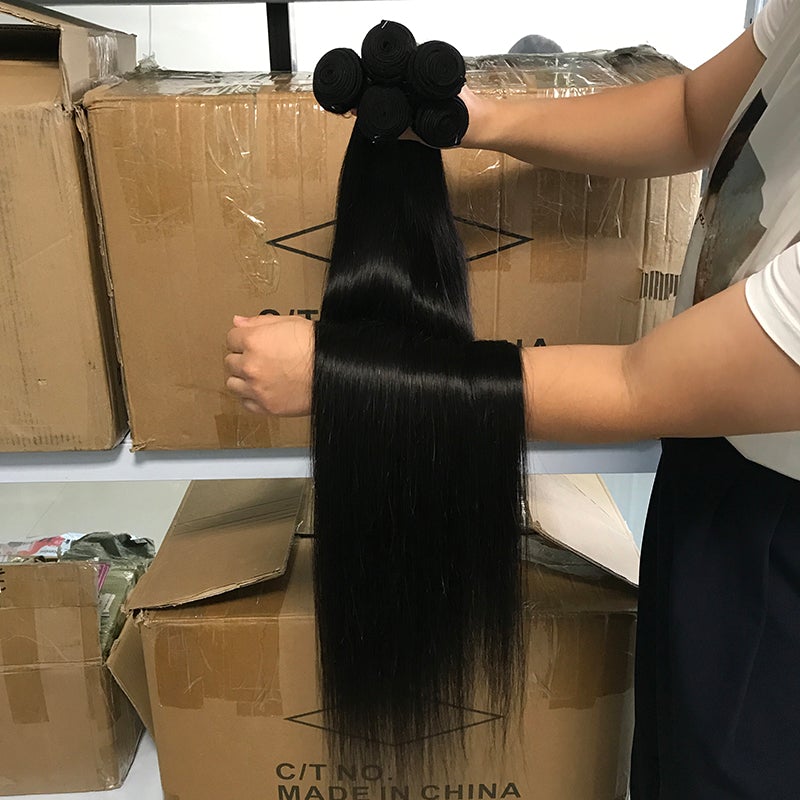 11A Straight Hair Mink Brazilian Virgin Human Hair Bundles 1Pcs/lot - AliNybeauty