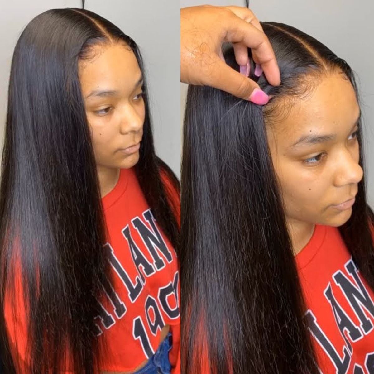 11A Straight Human Hair 5x5 Lace Closure Wig - AliNybeauty