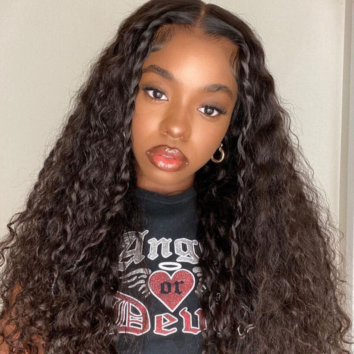 11A Water Wave Human Hair 13x4 Lace Front Wig - AliNybeauty