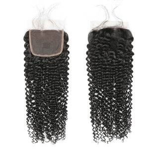 Brazilian Virgin Kinky Curly Hair Lace Closure