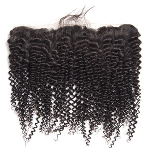 High Quality Virgin Human Hair Kinky Curly Lace Frontal