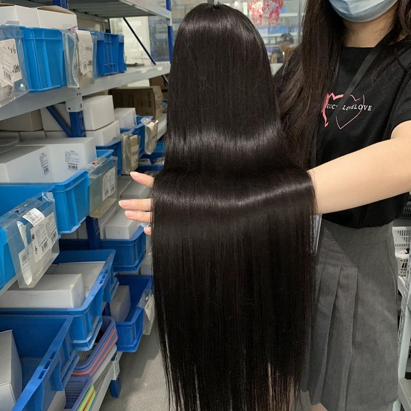 11A Straight Human Hair 13x4 Lace Front Wig
