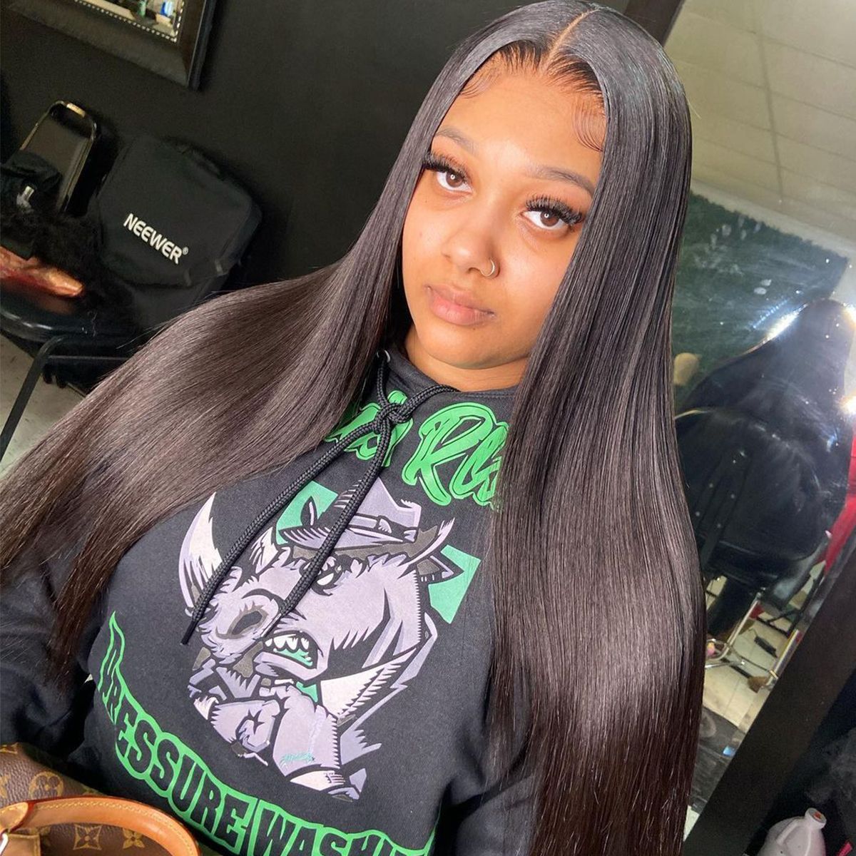 11A Straight Human Hair 13x4 HD Lace Front Wig