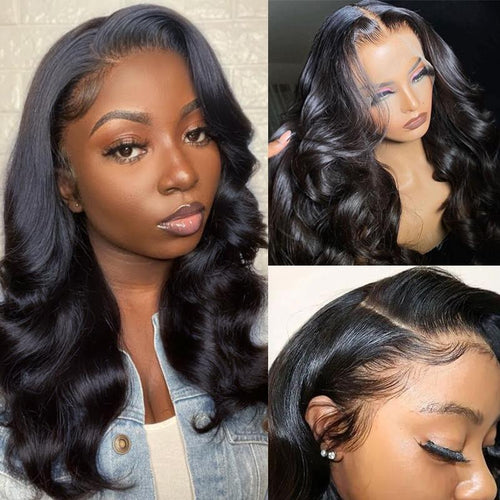 12A Body Wave Brazilian Human Hair 13x6 Lace Front Wig