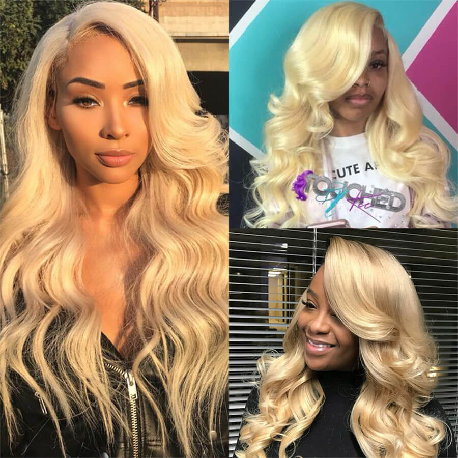 Brazilian 613 Blonde Full Lace Human Hair Wig
