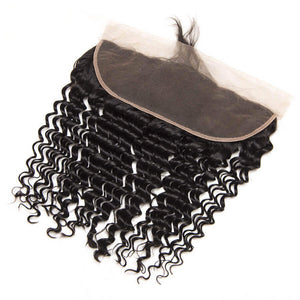 Alinybeauty Wholesale Virgin Brazilian Deep Wave Lace Frontal