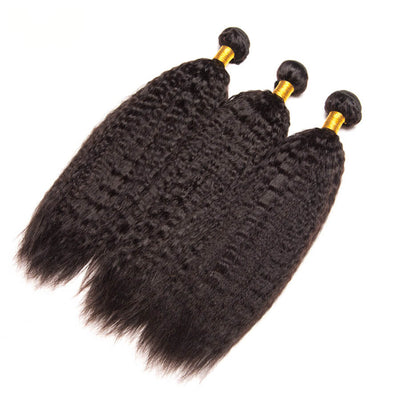 Wholesale Virgin Human Hair Kinky Straight Weave Hair