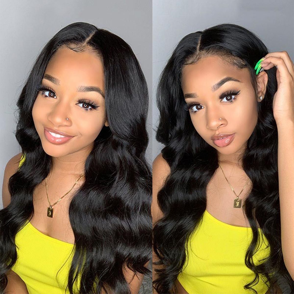 12A Body Wave Human Hair 13x4 Lace Front Wig